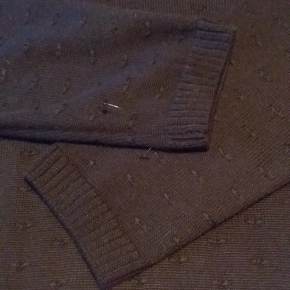 St.John Sport Women's XL Black Sweater Wool Blend Long Sleeve - Picture 6 of 8